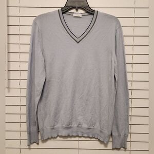 Malo Italy 100% Wool Men's V-Neck Sweater Size Small? Made in Italy!